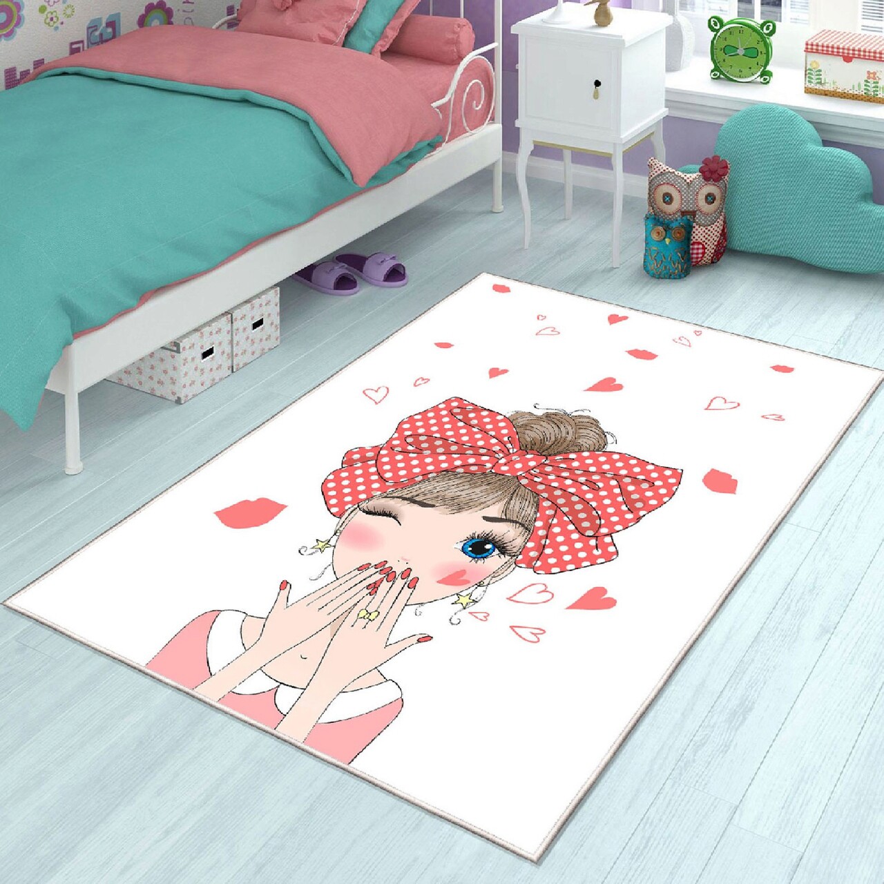 Covor pentru copii, ELS2297, 100x300 cm, Multicolor - imagine 7